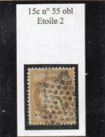 Paris - N° 55 Obl étoile 2 - 1871-1875 Ceres