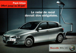 CPM - ALFA ROMÉO - Publicité "Nouvelle ALFA 147" Pack Urban ... Edition Car'com - Voitures De Tourisme