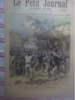 Le Petit Journal N°33 Emeutes à Bordeaux Kiosque Brulé Place D'Aquitaine Francfort/Mein Suicide Femme Dévorée Par 1 Ours - Tijdschriften - Voor 1900