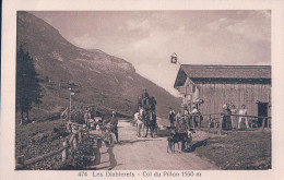 Les Diablerets VD, Col Du Pillon Animé, Diligence, Attelage De 2 Chevaux (474) - Les Diablerets