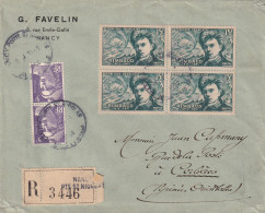 LETTRE 1954 RECOMANDEE  NANCY - Storia Postale