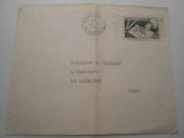 Monaco , Lettre De Monte-çarlo 1953 Pour Le Lavandou - Briefe U. Dokumente