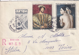 LETTRE 1968 RECOMANDEE  NICE - Storia Postale