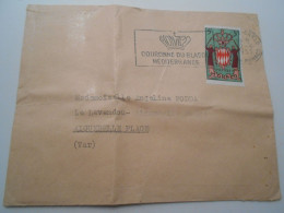 Monaco , Lettre De Monte-çarlo 1955 Pour Le Lavandou - Lettres & Documents