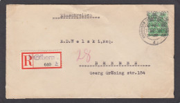 EINGESCHRIEBENER BRIEF AUS NORDHORN,MIT NOT RECO. ZETTEL,NACH BREMEN,1948. - Covers & Documents