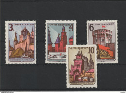 URSS 1971 MONUMENTS Yvert 3780-3783, Michel  3944-3947 NEUF** MNH - Neufs