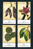 Singapore 2024 Critically Endangered Flora Set Of 4 Stamps Mint - Singapore (1959-...)