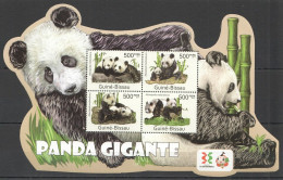 Bc662 2011 Guinea-Bissau Fauna Wild Animals Wwf Giant Panda Gigante Kb Mnh - Ongebruikt