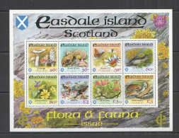 Nw382 Scotland Flora & Fauna Birds Butterflies Marine Life Mushrooms 1Kb Mnh - Altri & Non Classificati
