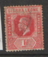 Sierra Leone  1912  SG  113b   1d Rose Red Fine Used - Sierra Leona (...-1960)