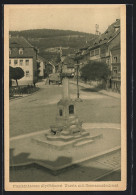 AK Frankenhausen / Kyffhäuser, Kurstrasse Mit Hermannsdenkmal  - Kyffhaeuser