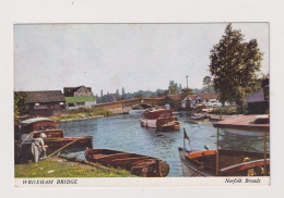 ENGLAND - Wroxham Bridge  Unused Vintage Postcard - Otros & Sin Clasificación