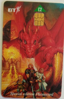 UK BT £2 Chip Card - Special Edition " Dragons Of Summer Flame " - BT Promociónales