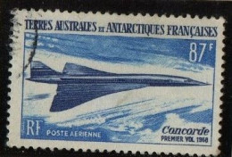 France  Airmail Nr. 19 Concorde Used Signed Val 87F RR - Gebraucht