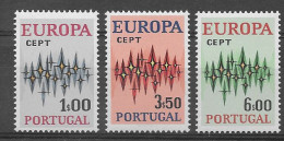 Portugal 1972.  Europa Mi 1166-68  (**) - Nuevos