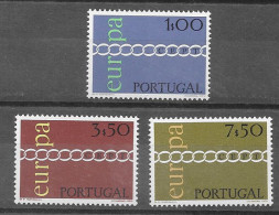 Portugal 1971.  Europa Mi 1127-29  (**) - Nuovi