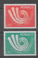 Monaco 1973.  Europa Mi 1073-74  (**) - Nuevos