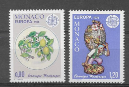 Monaco 1976.  Europa Mi 1230-31  (**) - Unused Stamps