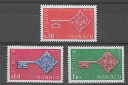 Monaco 1968.  Europa Mi 879-81  (**) - Usati