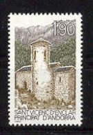 Andorra -Franc 1986 S. Vicenc D'Enclar Y=354 E=375 (**) - Nuevos