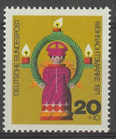 Germany 1971. Navidad M=709 Y=558  (**) - Ongebruikt