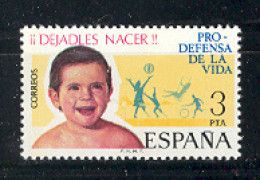 Spain 1975 - Defensa De La Vida Ed 2282 (**) - Unused Stamps