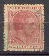 Puerto Rico 1882-4. 2 C Alfonso XII Ed 62 Usado (o) - Porto Rico