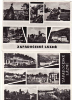 Czech Republic 1965-1969, 2 X Západočeské Lázne, Karlovy Vary, Jáchymov, Marianske A Františkovy Lázne, Loket, Cheb Used - Tschechische Republik