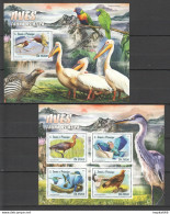 St1448 2016 S. Tome & Principe Birds Asian Fauna 1Kb+1Bl Mnh - Autres & Non Classés