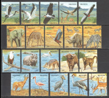 B1260 Uganda Fauna Wild Animals Birds Uganda Waterhole Set Mnh Stamps - Sonstige & Ohne Zuordnung