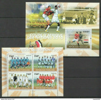 Tg1246 2010 Togo Football Sport African Cup Of Nations Stars Winner Egypt Bl+Kb Mnh - Autres & Non Classés
