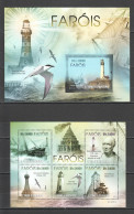 Bc826 2010 S. Tome & Principe Architecture Birds Lighthouses Farois Bl+Kb Mnh - Mundo Aquatico