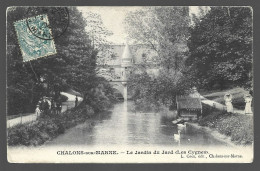 Chalons Sur Marne Le Jardin Du Jard Les Cygnes Cachet 1904 Marne France Htje - Châlons-sur-Marne