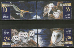 Niuafo’ou Tonga 2018 Lulu Barn Owls Birds Of Prey Wildlife 4v MNH # 1115 - Hiboux & Chouettes