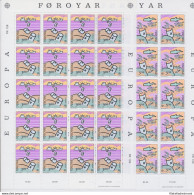 1986 EUROPA CEPT Faeroer/Føroyar 2 Minifogli "Natura Ed Ambiente" MNH - Altri & Non Classificati