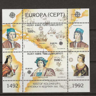 1992 MNH Turkish Cyprus, Mi Block 10 Postfris** - Nuevos