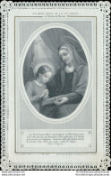 Bm32 Antico Santino Holy Card Merlettato Sant'anna - Images Religieuses