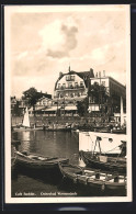 AK Rostock, Hotel Cafe Konditorei Bechlin V. W. Bechlin, Segelboote  - Rostock