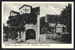 AK Jugenheim A. D. B., Gasthaus Tannenberg  - Autres & Non Classés