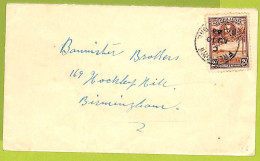 39946 - SIERRA LEONE - Postal History -  Single Stamp On COVER To ENGLAND 1933 - Sierra Leone (...-1960)