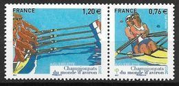 France 2015 N° 4973/4974 Neufs En Paire Sport Championnat D'aviron à La Faciale + 10% - Unused Stamps