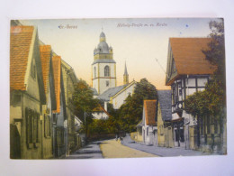 2024 - 1678  GROSS-GERAU  :  Hellwig-Strasse M. Ev. Kirche   1918  XXX - Gross-Gerau