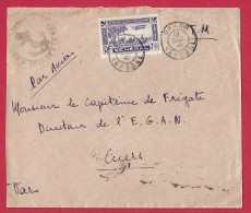 !!! SÉNÉGAL, LETTRE FM PAR AVION DE DAKAR POUR LA FRANCE DE 1941, CACHET DE LA MARINE FRANÇAISE EN AOF, SERVICE À LA MER - Lettres & Documents