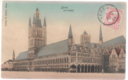 CPA PK AK  CARTE POSTALE BELGIQUE YPRES LES HALLES  1908 - Other & Unclassified