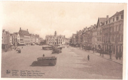 CPA PK AK  CARTE POSTALE BELGIQUE YPRES GRAND PLACE ROI ALBERT - Autres & Non Classés