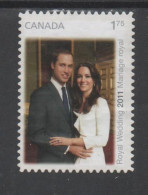 Canada, Used, 2011, Royal Vedding - Gebraucht