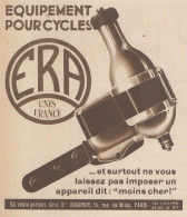 Equipement Pour Cycles ERA - Pubblicità D'epoca - 1930 Old Advertising - Pubblicitari