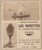 Bateaux Pneumatiques LES MOUETTES - Pubblicità D'epoca - 1930 Old Advert - Pubblicitari