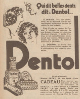 Dentifrice DENTOL - Pubblicità D'epoca - 1930 Old Advertising - Werbung