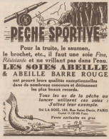 Soc. LA SOIE - Peche Sportive - Pubblicità D'epoca - 1930 Old Advertising - Werbung